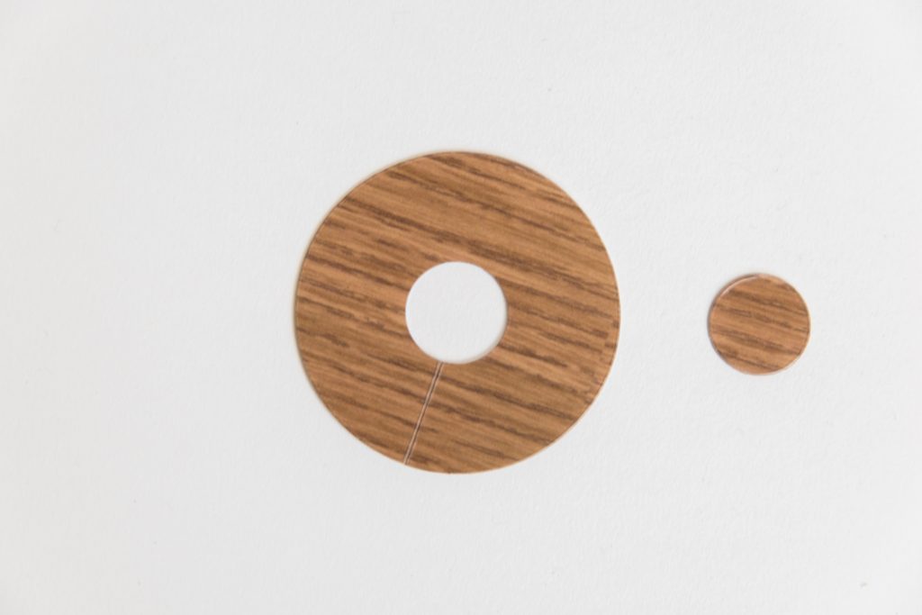 Self Adhesive Pipe Covers Radiator Rings (pack of 4) Prestige Wood