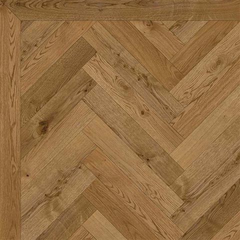 500 x 90mm Herringbone Rustic Lacquered/Oiled 10mm Thickness