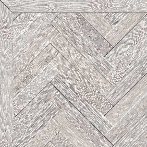 Bespoke Finished Engineered Wood Block Heavy Brushed Dark Smoked White Matt