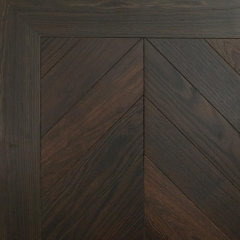 500 x 90mm European Oak Prime ‘Fumed’ Chevrons 15mm Thickness