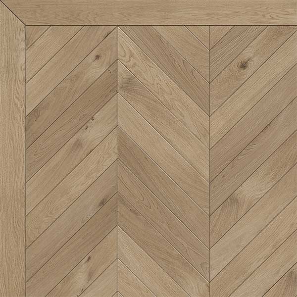 Bespoke Finished Engineered Chevron Light Grey