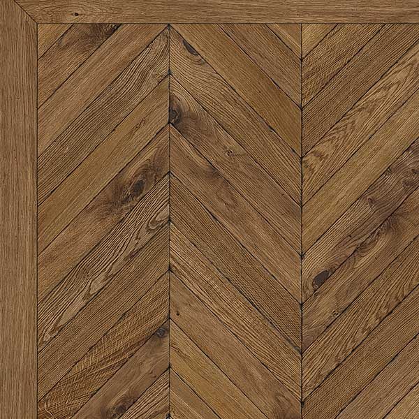 Bespoke Finished Engineered Chevron Medium Smoked Natural (Grain Only)