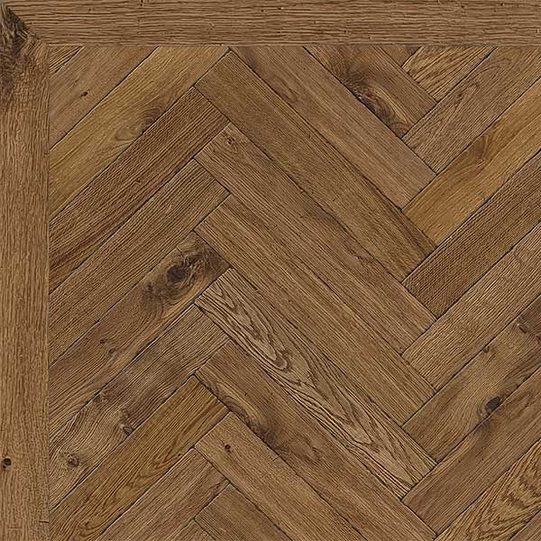 Bespoke Finished Engineered Wood Block Tumbled Light Smoked