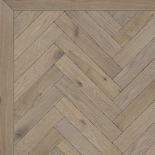 Bespoke Finished Engineered Wood Block Tumbled Light Smoked White