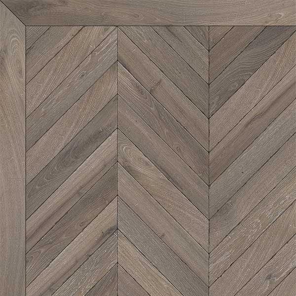 Bespoke Finished Engineered Chevron Tumbled Light Smoked