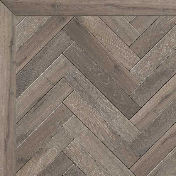 Bespoke Finished Engineered Wood Block Tumbled Dark Smoked (14hr) White