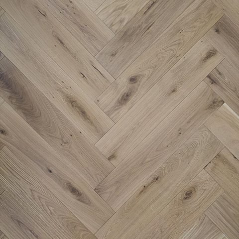 600 x 120mm Herringbone PRIMO Euro Oak Rustic UV Oiled Matt  12mm Thickness