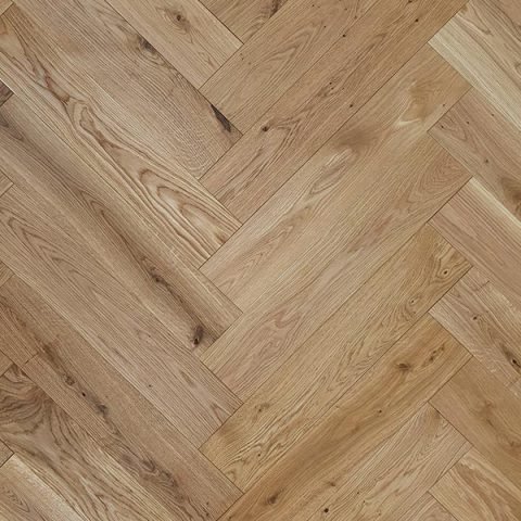 600 x 120mm Herringbone PURO Euro Oak Rustic UV Oiled Matt 12mm Thickness
